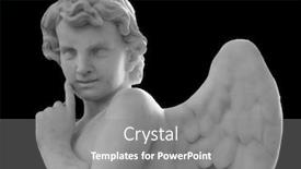  Presentation with black death - Colorful slides enhanced with white-angel-of-death-against backdrop and a gray colored foreground