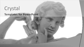  Presentation with death - Colorful PPT layouts enhanced with white-angel-of-death-against backdrop and a light gray colored foreground