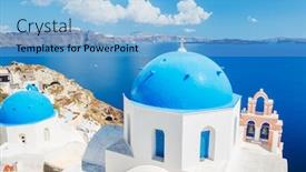  Presentation with greece blue - PPT theme consisting of police sounds - whistle isolated on white background background and a light gray colored foreground