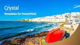  Presentation with greek architecture - Cool new PPT layouts with white architecture behind at stony backdrop and a gray colored foreground