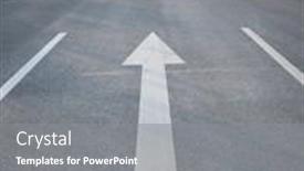  Presentation with direction - Slides having white-arrow-symbol background and a gray colored foreground