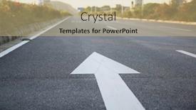  Presentation with direction - Presentation enhanced with white-arrow-symbol background and a coral colored foreground