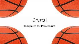  Presentation with orange peel isolated - Cool new presentation theme with similarin game - orange basketballs isolated backdrop and a  colored foreground