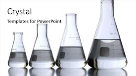  Presentation with flasks - Amazing slides having white background - with clipping path backdrop and a white colored foreground