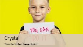  Presentation with young business people - Colorful presentation theme enhanced with white background - young attractive business people backdrop and a lemonade colored foreground