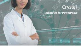  Presentation with gene - Theme featuring white background against gene background and a gray colored foreground