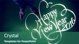  Presentation with green chalkboard - Amazing slide deck having white background against green backdrop and a  colored foreground