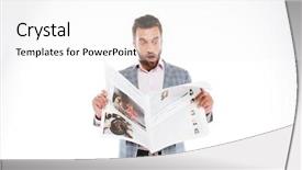  Presentation with isolated paw prints over white - Presentation theme enhanced with white background and reading gazette background and a white colored foreground