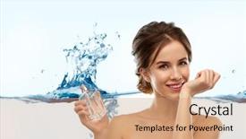  Presentation with luxury - Cool new theme with white background and water backdrop and a coral colored foreground
