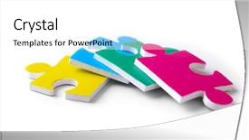  Presentation with autism puzzle - Theme consisting of mental illness children - puzzle pieces on white background background and a white colored foreground