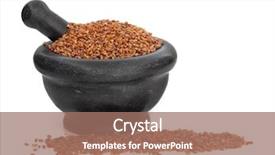  Presentation with traditional chinese medicine - Beautiful theme featuring white background bai zi ren backdrop and a coral colored foreground