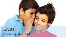  Presentation with teen - Cool new PPT theme with white background best friends backdrop and a light blue colored foreground