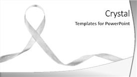  Presentation with brain cancer - Beautiful slides featuring white background brain cancer backdrop and a white colored foreground