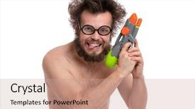  Presentation with haircut - PPT theme with white background cheerful naked background and a coral colored foreground