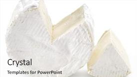  Presentation with camembert - Amazing PPT theme having white background clipping path backdrop and a white colored foreground