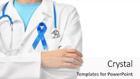  Presentation with cancer prostate - Presentation theme with white background closeup prostate background and a white colored foreground