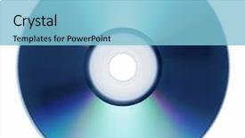  Presentation with single cell protein - PPT theme featuring white background compact disk background and a light blue colored foreground