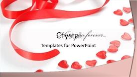  Presentation with hearts - Amazing theme having white background composition for themes backdrop and a sky blue colored foreground