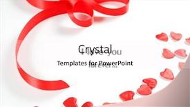  Presentation with hearts - Presentation with white background composition for themes background and a sky blue colored foreground