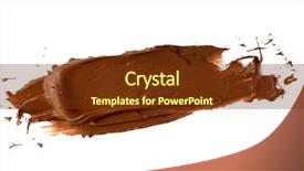  Presentation with isolated paw prints over white - Theme featuring white background delicious food design background and a tawny brown colored foreground