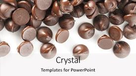  Presentation with chocolate chip - Beautiful slides featuring white background excellent border design backdrop and a light gray colored foreground