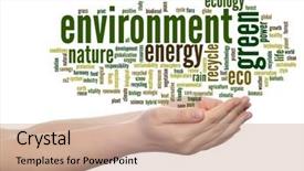  Presentation with eco friendly energy - Colorful presentation theme enhanced with white background for environment backdrop and a  colored foreground