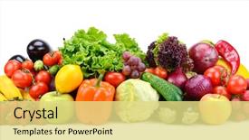  Presentation with fruits - PPT theme with white background for your project background and a yellow colored foreground