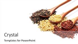  Presentation with white healthy food - Theme with white background gluten free background and a white colored foreground