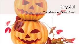  Presentation with white candles - Cool new presentation design with white background halloween holidays art backdrop and a lemonade colored foreground