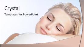  Presentation with sleeping - Amazing presentation theme having white background happy calm day backdrop and a  colored foreground