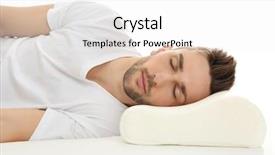  Presentation with orthopedic - Amazing slide set having properness - young man sleeping on bed backdrop and a white colored foreground