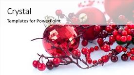  Presentation with christmas border design - Beautiful presentation theme featuring white background holiday border design backdrop and a white colored foreground