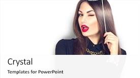  Presentation with sexy girl - Cool new presentation with white background joyful young fashion backdrop and a white colored foreground