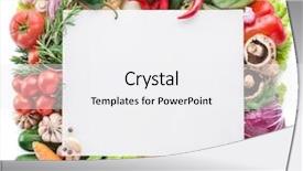  Presentation with free food - Colorful PPT theme enhanced with white background organic food free backdrop and a white colored foreground