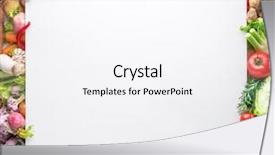  Presentation with free food - Presentation theme with white background organic food free background and a white colored foreground