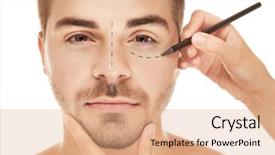  Presentation with plastic surgery - Cool new PPT layouts with white background plastic surgery backdrop and a coral colored foreground