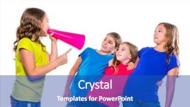  Presentation with leader - PPT theme having white background political leadership background and a teal colored foreground