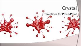  Presentation with splash - Presentation theme featuring white background red blast background and a sky blue colored foreground