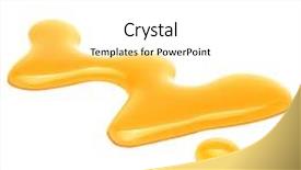  Presentation with honey - Presentation design with white background syrup droplet nectar background and a white colored foreground