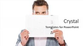  Presentation with photo - Presentation featuring white background while holding gazette background and a white colored foreground