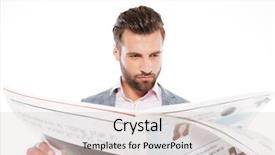  Presentation with photo - Slides consisting of white background while reading gazette background and a light gray colored foreground