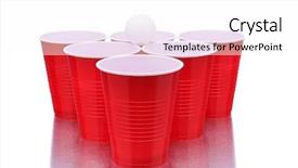  Presentation with beer - Amazing presentation design having white background with reflection backdrop and a white colored foreground