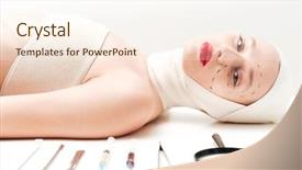  Presentation with surgical instruments - Cool new presentation with white background with surgical instruments backdrop and a cream colored foreground