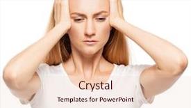  Presentation with woman sad - PPT layouts with white background young sad background and a  colored foreground