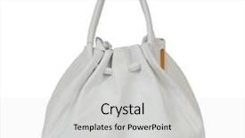  Presentation with paths - Theme enhanced with white bag isolated with clipping paths background and a light gray colored foreground