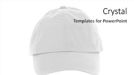  Presentation with baseball - Beautiful PPT layouts featuring white baseball cap isolated backdrop and a white colored foreground