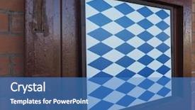  Presentation with german - Presentation consisting of white bavarian flag at german background and a teal colored foreground