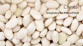  Presentation with beans - Presentation theme enhanced with white beans background background and a lemonade colored foreground