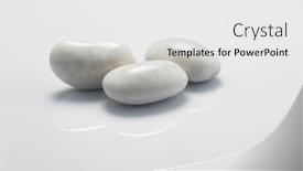  Presentation with beans - PPT theme featuring white-beans-on-the-white background and a white colored foreground