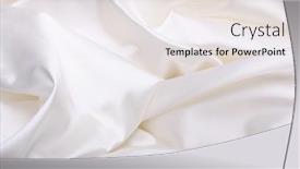  Presentation with silk pearl - Presentation theme enhanced with white-beige-pearl-wave-fabric background and a lemonade colored foreground